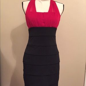 Black and red dress